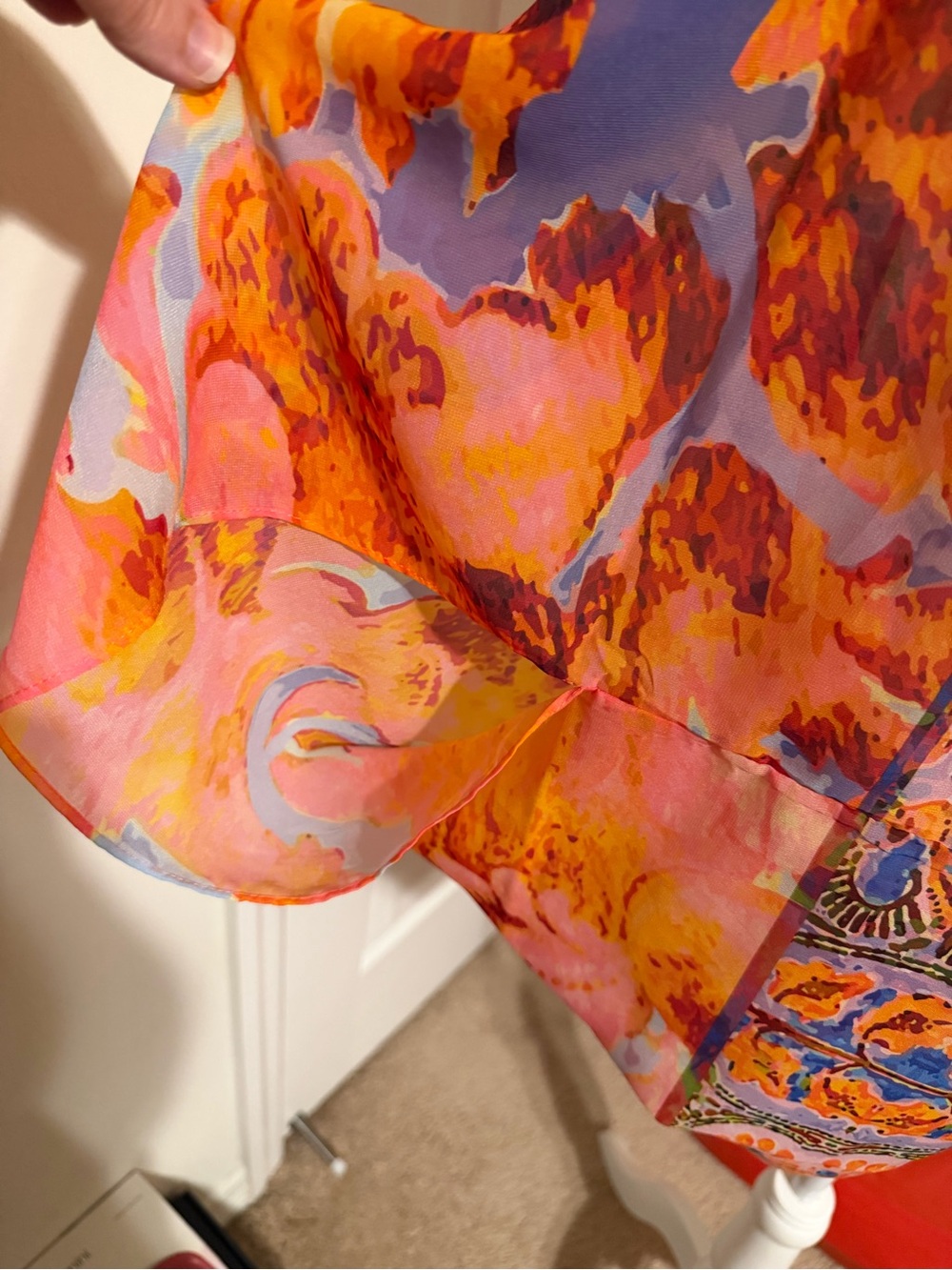 Elizabeth Gillet Colorful Boho Kimono Vibrant Pattern Like New One Size - Picture 3 of 7